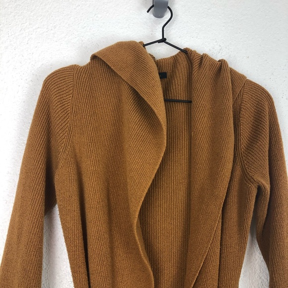BCBGMaxAzria Brown Long Cardigan Knit Belted - Picture 5 of 7